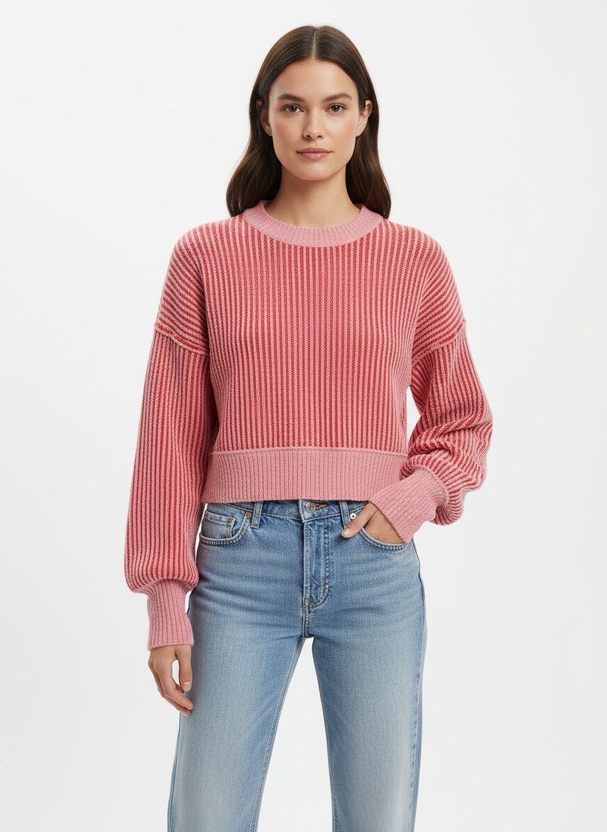 Pink & Red Sweater